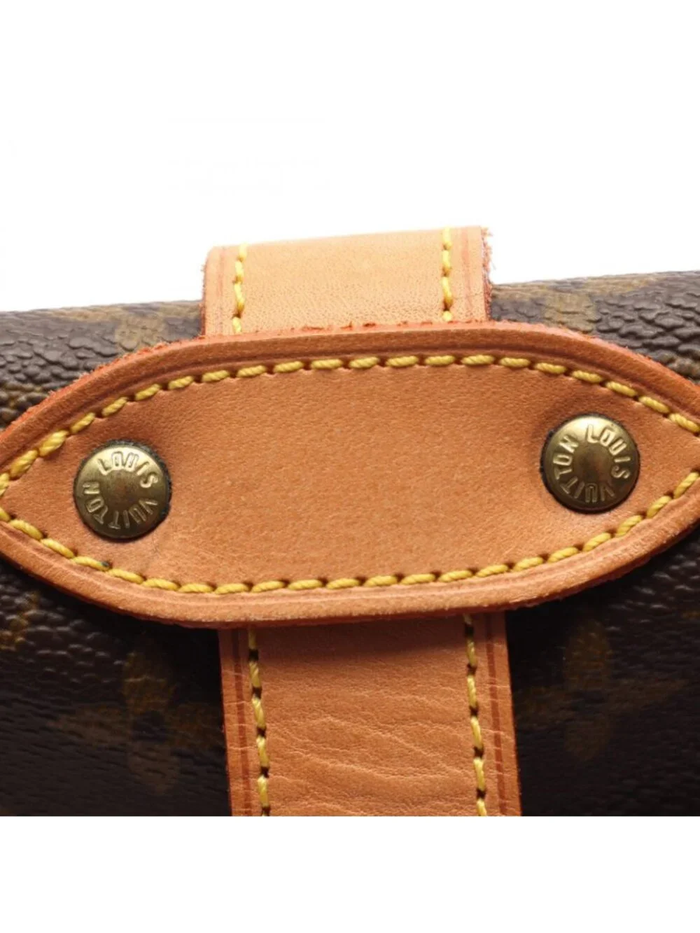 Louis Vuitton Shoulder Bag Saumur 35 Monogram Canvas Leather